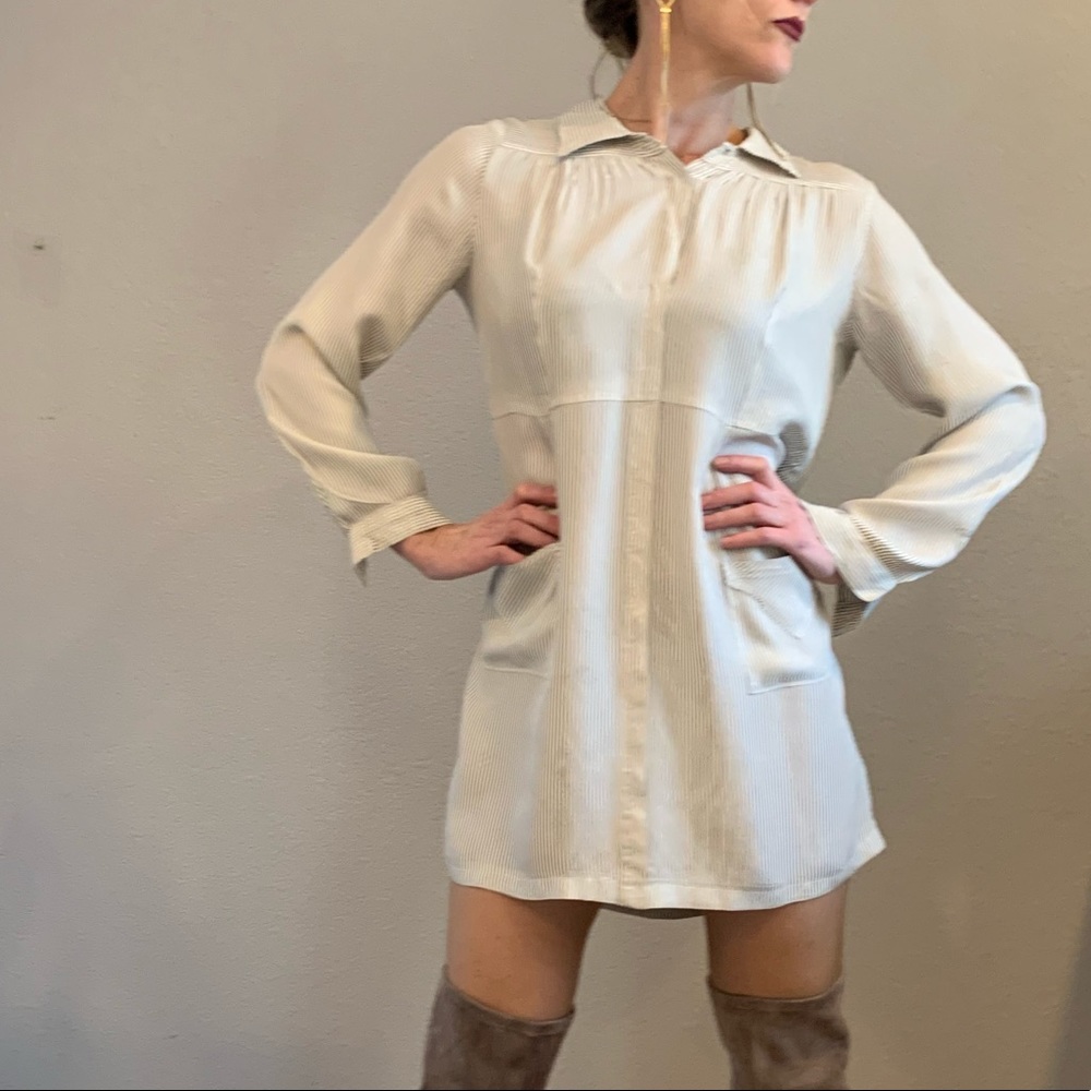 Daisy Jones Inspired Vintage Shirt Dress